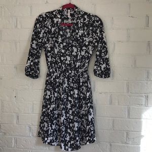 Xhilaration black and white dress